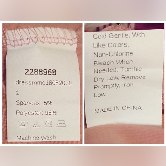 Shein strapless mini dress,old pink color, size S - Picture 4 of 4